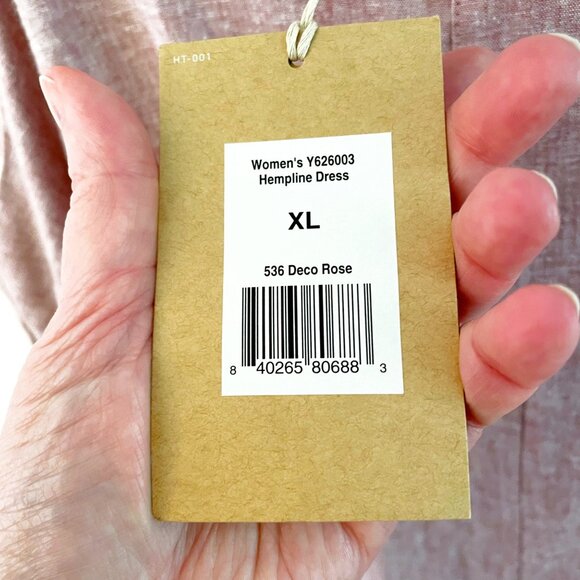 NWT Royal Robbins Hempline Pink Dress, Size XL - Picture 5 of 8